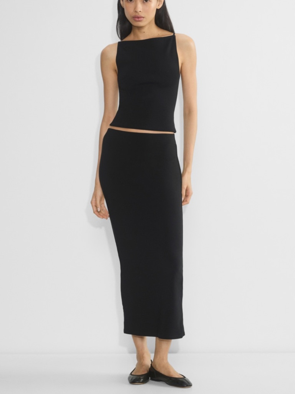 Aritzia Babaton Formulate Skirt Black Size Medium NWOT